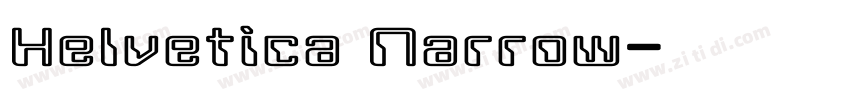HeIvetica Narrow字体转换